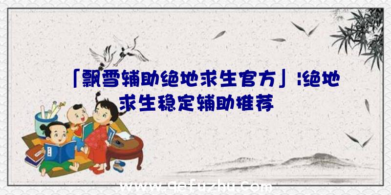 「飘雪辅助绝地求生官方」|绝地求生稳定辅助推荐